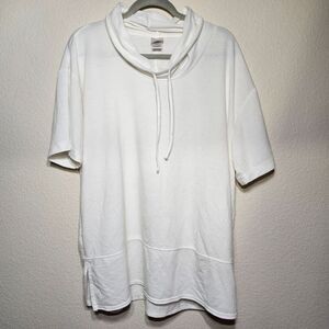 EUC Natori SZ Large Women’s White Cowl Neck Top - Soft & Stretchy